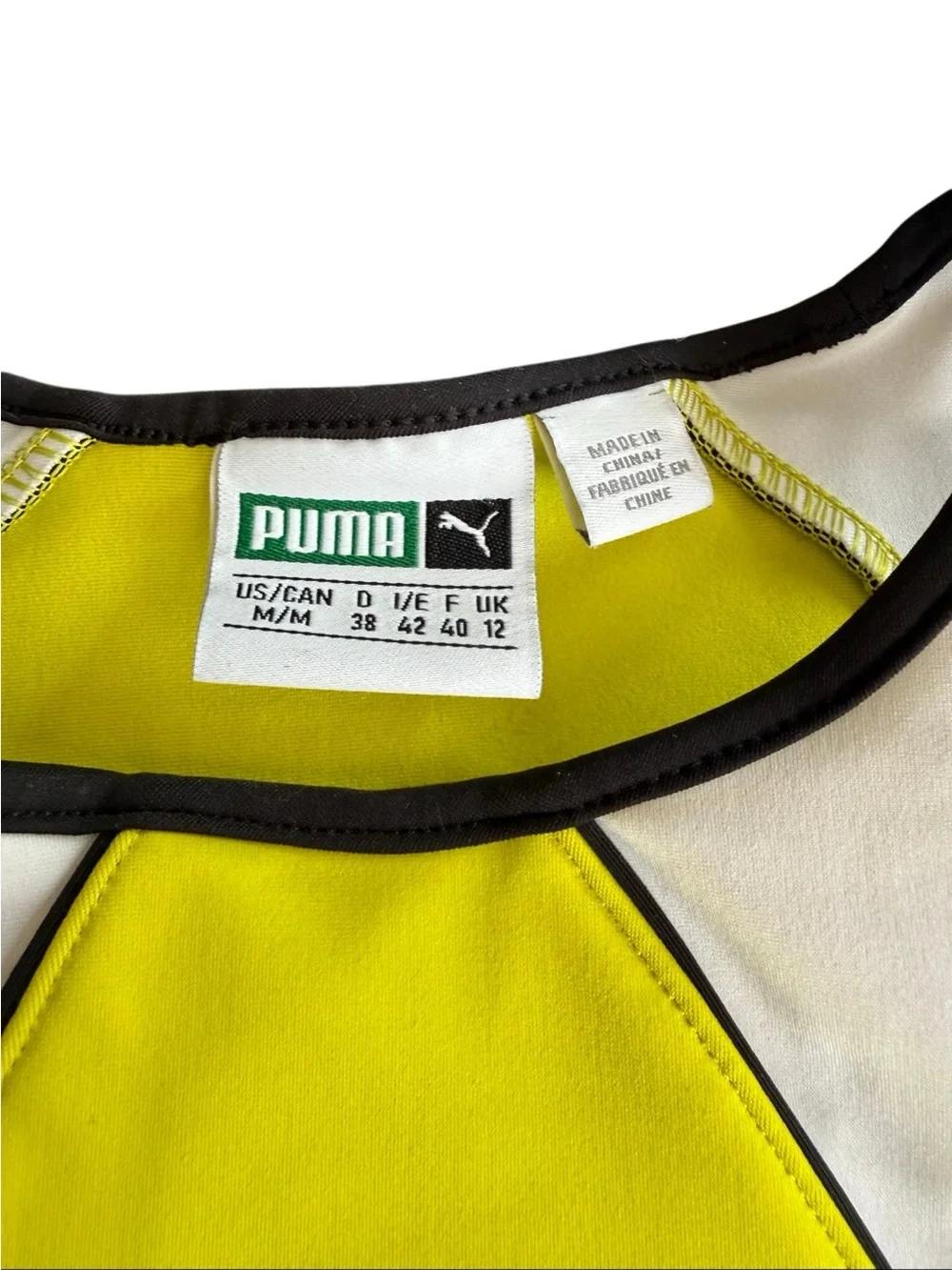 Puma Sports Bra Neon Green Bra Long Line Medium